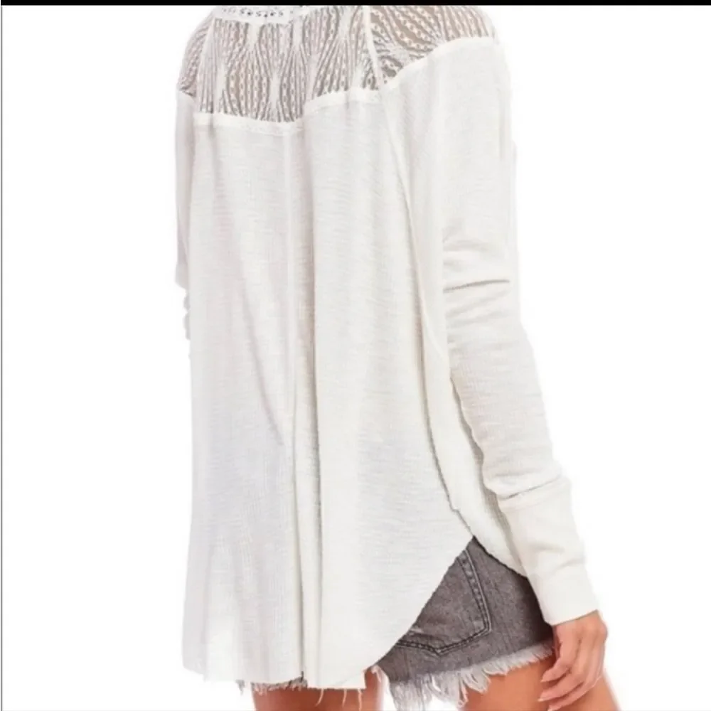 NWOT Free People Spring Valley Top in Ivory